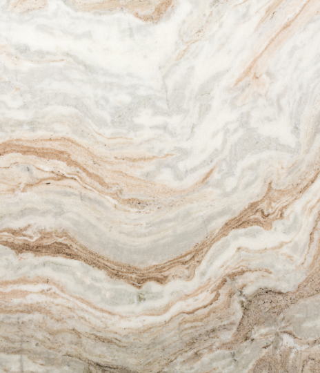 Elegant beige and white marble texture with natural wavy patterns.